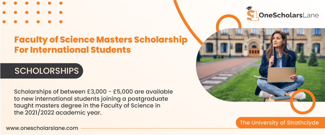 Faculty of Science Masters Scholarship for International Students